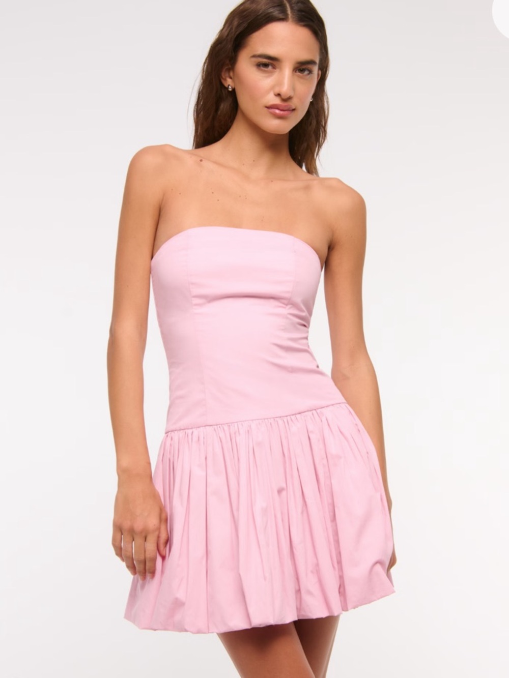 Bubble hem mini dress